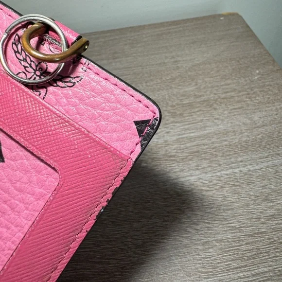 MCM lanyard/Cardholder in Visestos, pink - Picture 11 of 15